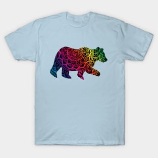 Rainbow Mandala Pride Bear T-Shirt